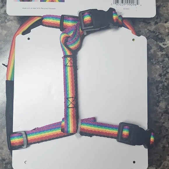 Pride Backpack Dog Harness Size XXS/XS "Unconditional Love" 2 Zipped Pockets new - Picture 6 of 9